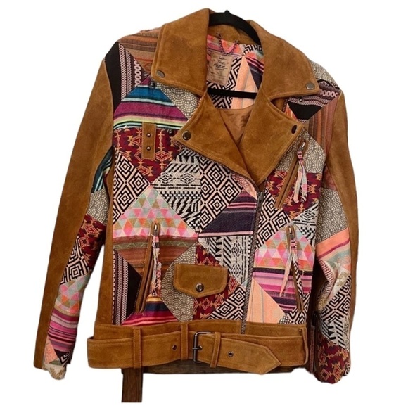 Free People Cami Pieced Moto Jacket - Picture 4 of 5